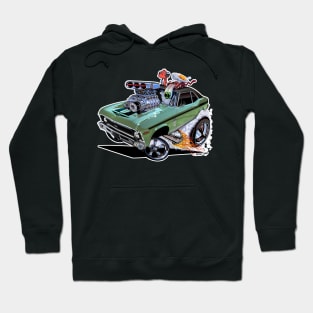 SUPER Nova green muscle car1970 Nova SS Hoodie